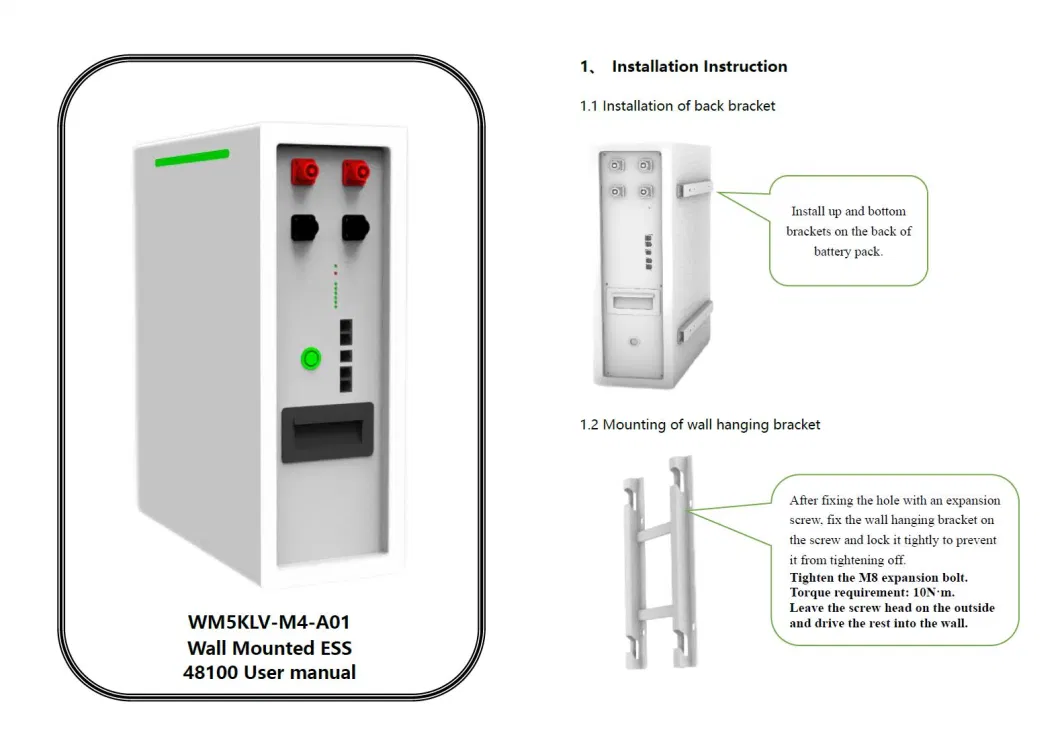 Lithium Factory Solar 48V LiFePO4 Powerwall Storage for Home Lithium Ion Battery